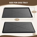 Holiwei 41.1" Dog Crate Tray Replacement fit for Metal Dog Crate Dog Cage Pans Plastic Tray
