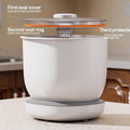 CTIME Airtight Cat Food Container for Small Dog Bird Pet Treats & Dry Food -6 lb(White)