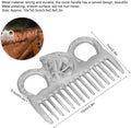 Metal Horse Comb, 4inch Stainless Metal Pulling Combs Horse Mane Comb Horse Tail Comb Mini Pocket Combs Horse Grooming C
