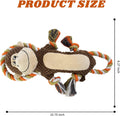 CneeeeeB Squeaky Monkey Dog Toys for Large Dogs,Dog Monkey Toy,Dog chew Toys, Interactive Toys, Stuffed Plush Puppy Toy with Crinkle Paper for Small, Middle,Big Dogs, Monkey Dog Toy,Dog Toy Monkey