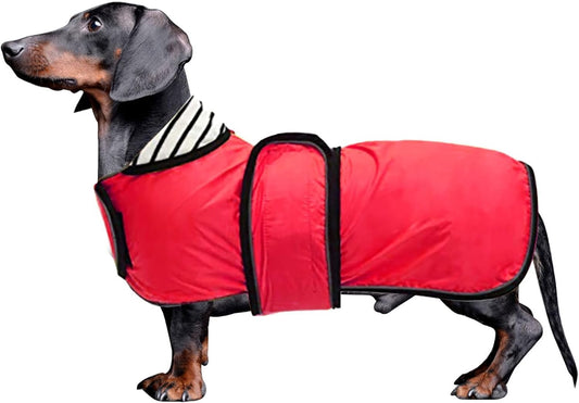 Dachshund Raincoat Corgi Raincoat Dogs Waterproof fit for Dachshunds Weiner Long Back Breeds with Reflective Stripe Grea
