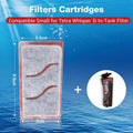 8 Pack Small Filter Cartridges Compatible with Tetra Whisper Bio-Bag Filter Small Replacement Filter Cartridges Compatib