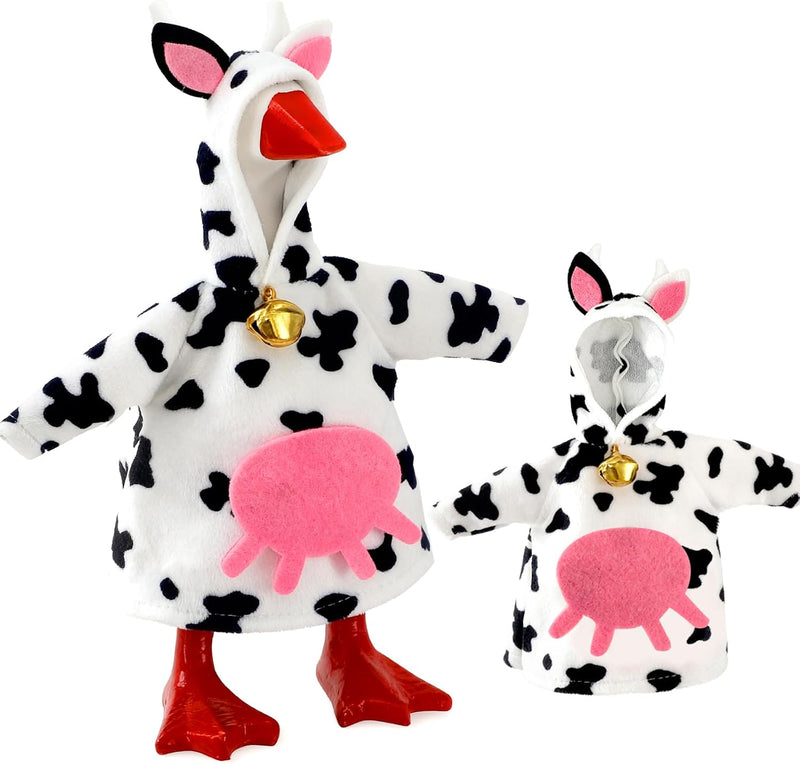 7 Inch Mini Desk Goose Outfits, Farm Cow Desk Goose Clothes Accessories