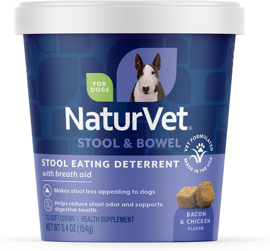 NaturVet Stool Eating Deterrent with Breath Aid for Dogs