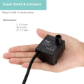 hygger Ultra Quiet 53GPH (200L/H, 3W) Submersible Mini Water Pump Comes with 2 Nozzles, for Aquariums, Fish Tank, Founta
