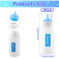 3 Pack Kitten Silicone Bottle Feeding Kit,Nipple & Feeding Kit for Kittens, Reusable Newborn Kitten Supplies, Suitable f