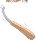 Bot Egg Knife for Horses, Precision Grooming for Bot Egg Removal Stainless Steel Blade with Wooden Handle Horse Equine T