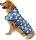 HDE Dog Raincoat with Hood & Leash Hole S-XL Dog Rain Jacket Ducks L
