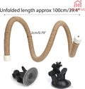 Suction Cup Rope Bird Perch - Bendable Parrot Standing Toy for Climbing & Grinding, Engagement Toys for Window, Bath, Car, Travel, Birdcage Accessories for Smal