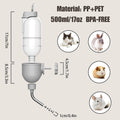 Automatic Pet Food Water Dispenser, Auto Gravity Pet Feeder Water Bottle Set for Crate Cage for Puppy Cat Rabbit Guinea 