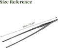 Reptile Feeding Tongs, Stainless Steel Lizard Feeding Tongs, Aquarium Straight Feeding Tweezers for Reptiles with Rubber