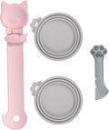 Cat Dog Food Can Lids Spoons，Silicone Pet Food Can Lids