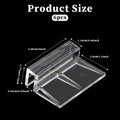 Sliverdew 6 PCS Aquarium Lid Clips, 6mm Clear Acrylic Fish Tank Lid Holder Aquarium Cover Support Clamps for Rimless Aqu