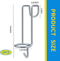 2 Pack Horse Water Bucket Hooks, Heavy Duty Metal Horse Bucket Hooks, Portable Rust Resistant Horse Stall Bucket Holder 