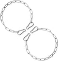 Gate Chain for Outdoor Fence - Rustproof Metal Gate Latch Chain with Hooks, Secure and Durable for Garden, Yard, and Far