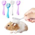 4 Pack Hamster Brush - Small Animal Bath Brush with Lid Soft Cleansing Brush Massage Combs for Hedgehog Guinea Pig Rabbi
