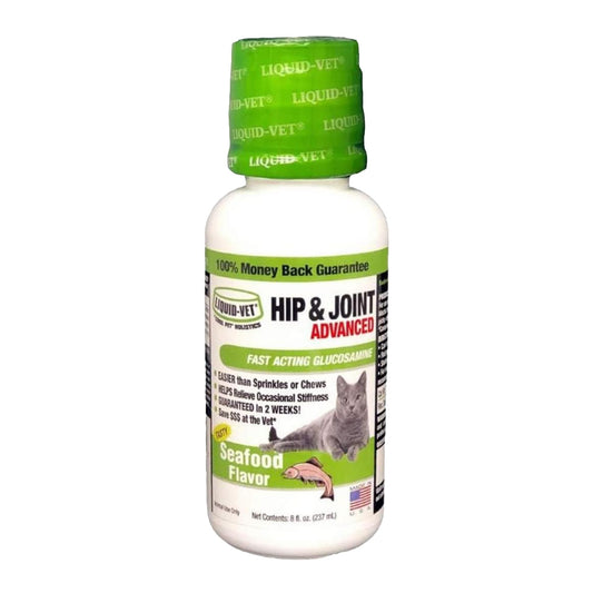 LIQUID-VET Feline Hip & Joint Advanced Formula, Seafood Flavor, 8 oz