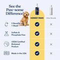 Honest Paws Dog Shampoo and Conditioner - Premium Dog Wash for Allergies and Dry, Itchy, Moisturizing for Sensitive Skin - Sulfate Free, Plant Based, All Natural -16 Fl Oz