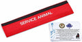 ALL ACCESS CANINE Service, Support & Therapy Animal Dog Leash Sleeve Wrap | Red Durable Nylon Fabric | Adjustable Hook & Loop | Includes 3 Information Cards