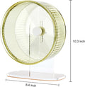 Super-Silent Hamster Exercise Wheel: Silent Spin Toys Hamster Running Wheels with Height Adjustable Stand for Hamsters G