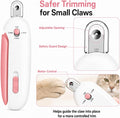 Wanheart Cat Nail Clipper, 4-Size Safety Guard, Nail Catcher & File, Pink