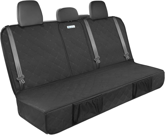 ALLANSING Upgraded 900D Heavy Duty Dog Back Bench Seat Cover for Full‑Size Trucks, Car Seat Protector, Seatbelt & Armres