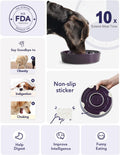 LE TAUCI Dog Bowls Slow Feeder Ceramic, 1.5 Cup Slow Feeding Bowl for Small and Medium Breed, Puzzle Dog Food Bowl for F