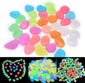 Oubest Glow in The Dark Pebbles/Glow Stones/Glowing Rocks Blue Decor for Garden/Fish Tank/Aquarium/Walkway/Driveway/Plan