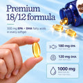 Pure Omega 3 Fish Oil for Dogs, Wild Caught from Iceland, Skin and Coat Supplement for Shedding, Dry Itchy Skin and Allergies, Rich in EPA + DHA with Omega 3, 6