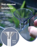 Pawfly Clear Acrylic Shrimp Feeding Tube and Dish Set, Aquarium Fish Feeder Tube with Floating Feed Ring & Cleaning Brus