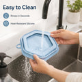 Collapsible Silicone Dog Bowl 700ML, Spill Resistant Pet Travel Bowl for Food Water, Foldable Portable Cat Bowl