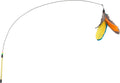 Fashion's Talk Feather Wire Wands Kitten Toys Worm Teaser Wand Cat Toy with Replacement Pack