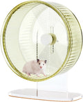 Super-Silent Hamster Exercise Wheel: Silent Spin Toys Hamster Running Wheels with Height Adjustable Stand for Hamsters G