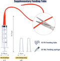 Kitten Bottle Feeding Kit, Newborn Nursing Bottle with Silicone Nipples, 10 FR Feeding Tube, Pet Pill Shooter, Aspirator