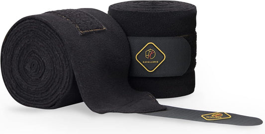 Kavallerie Elastic Fleece Bandages for Horses, Non- Slip and Snug fit Breathable Material for Injury Protection and Supe