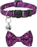 Halloween Cat Collar Breakaway with Cute Bow Tie and Bell for Kitty