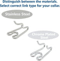 Herm Sprenger - Chrome Plated Steel Additional Prong Links for Herm Sprenger Ultra-Plus Dog Training Collar - for Small Medium Large Dogs - Made in Germany (2.25 mm)