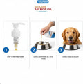 Wild-Caught Salmon Oil for Dogs & Cats - Omega 3 EPA DHA,Fish Oil Liquid Supplement for Skin & Coat, Joint & Bone Health (8 FLOZ)