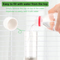 Hypeety Leak-Proof Bird Water Bottle Clear Bird Dispenser, 7.4 fl oz/220 ml