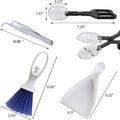Mini Dustpan Brush Set,Feeding Tongs,Tweezers for Small Animals & Reptiles