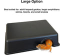 Plastic Reptile Hide Box for Leopard Geckos, Snakes, Lizards, Cornsnakes - Small & Juvenile