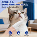 Ninibabie Cat Chin Care Wipes – Dual-Finger Wipes for Feline Acne & Blackheads, Plant-Based No-Rinse Formula, Gentle Cleansing for Sensitive Skin(Unscented-30pcs)