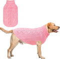 SCENEREAL Knitted Dog Sweater for Large Medium Small Dogs Girl Boy