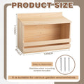 Briwooody Wooden Open Mourning Dove Nesting Box for Outside Dove Bird House