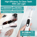 Dog Teeth Cleaning Kit Dog Plaque and Tartar Remover with LED Light 5 Adjustable Modes Electric Toothbrush Pet Teeth Cle