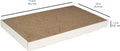 Amazon Basics Corrugated Cardboard Cat Scratcher, Scratching Board, Reversible, 17.4" x 10", White, 4-Pack