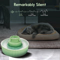 Lawfery Ceramic Cat Water Fountain, 2.1L/71oz Cupcake Pet Fountain