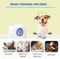 RFPP Automatic Dog Ball Launcher, Dog Ball Throw Launcher, 3 Adjustable Distance 20-45FT, with 6 2.3-inch ETPU Balls, for Small/Medium Dogs, Indoor and Outdoor Interactive Toys