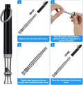 2-Pack Adjustable Ultrasonic Dog Whistle, Barking Control & Recall Training