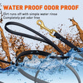 Viper Biothane Working Tracking Lead Leash Long Line for Dogs, Black 1/2" x 15ft